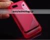 Motorola Motoluxe XT615 Θήκη Σιλικόνης TPU Gel S-Line Λαμπερό Ροζ (ΟΕΜ)